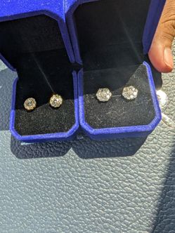 Moissanite earrings