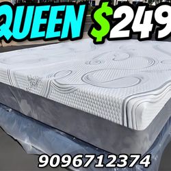 Queen Size Organic Hybrid Cool🧊Gel Memory Foam Mattress 
