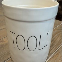 Rae Dunn Artisan Collection By Magenta TOOLS Large Kitchen Utensil Holder #181