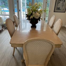 Dining Table, Chairs, Hutch
