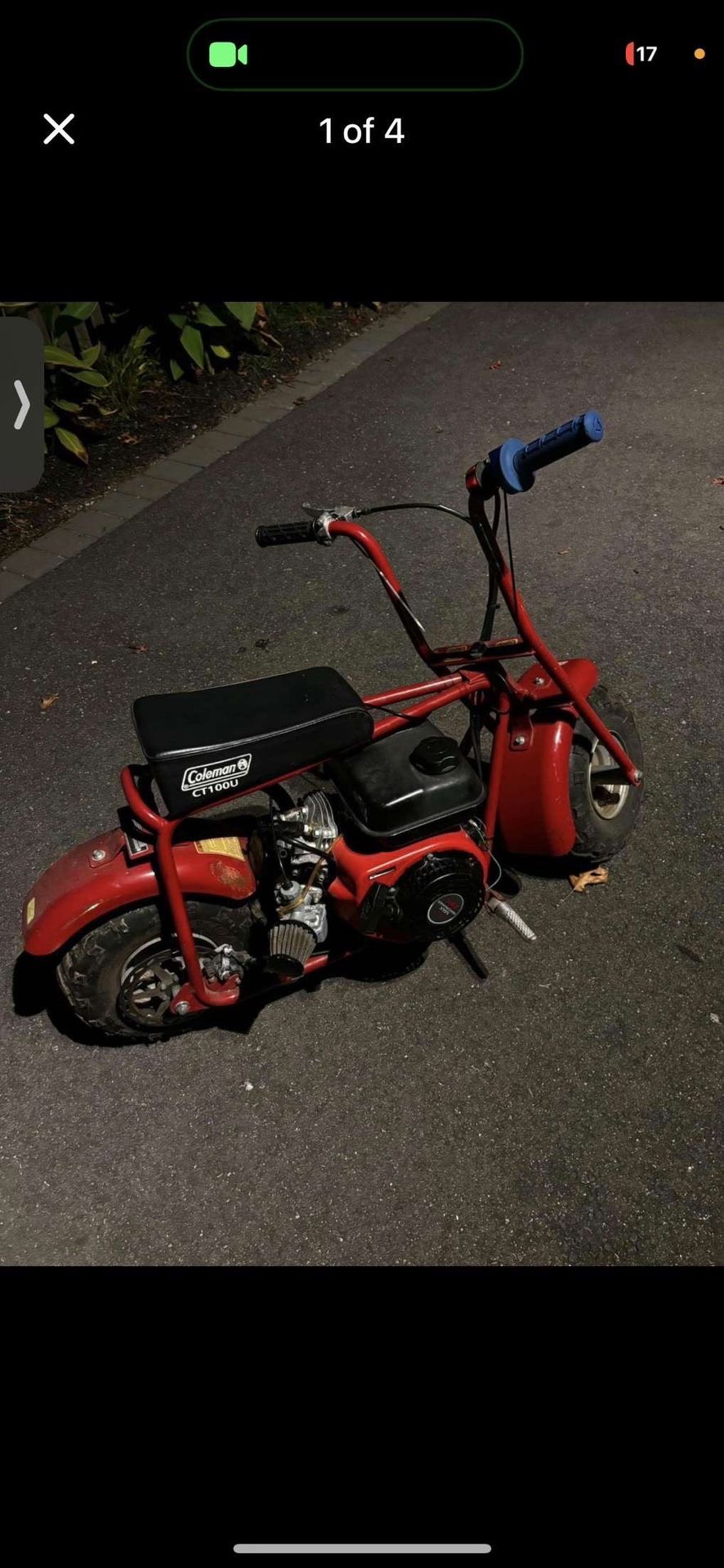 coleman 100u mini bike needs new carb