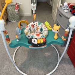 Baby swing, walker, bouncer + Dr Brown glass bottles