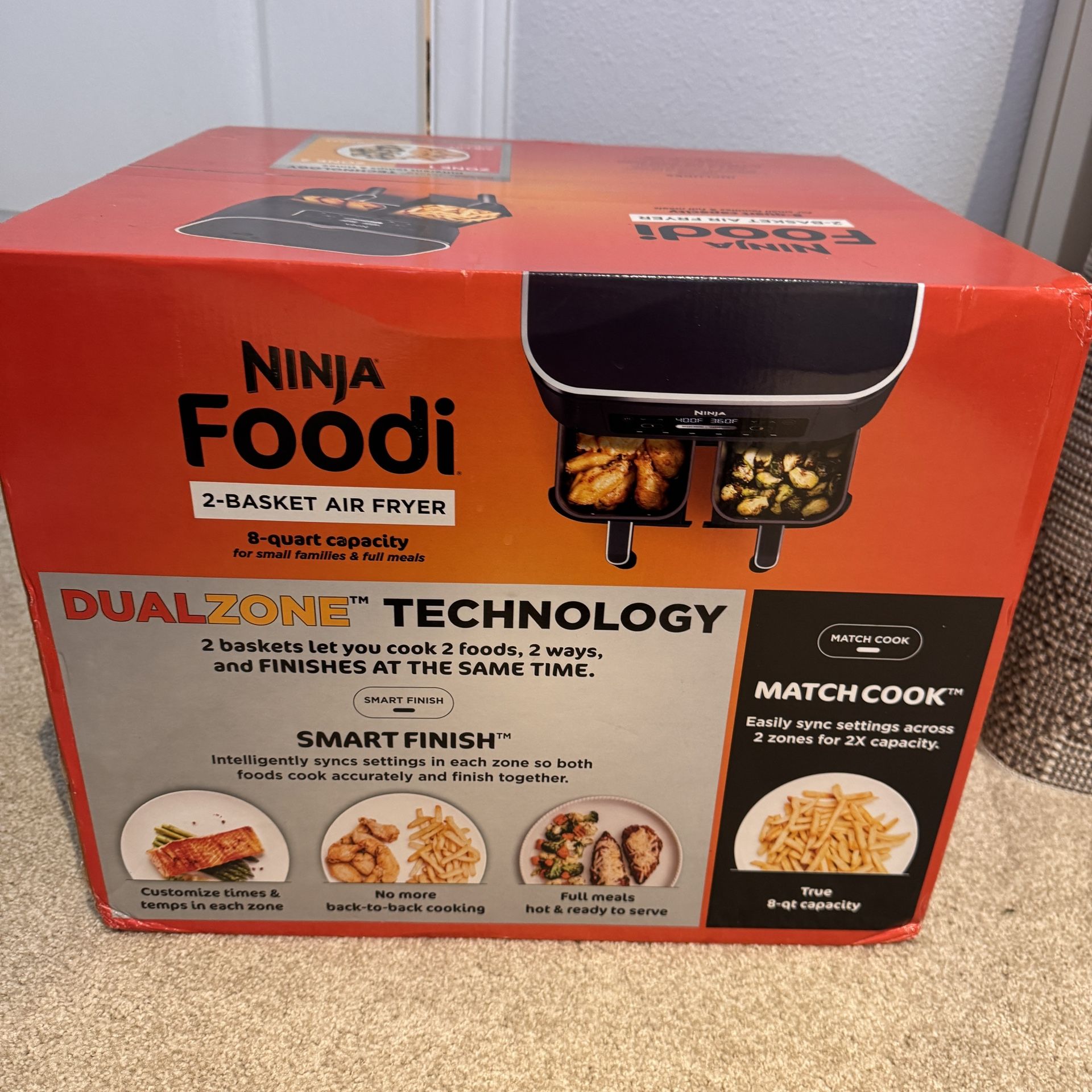 Brand New Ninja DualZone 2-Basket Air Fryer