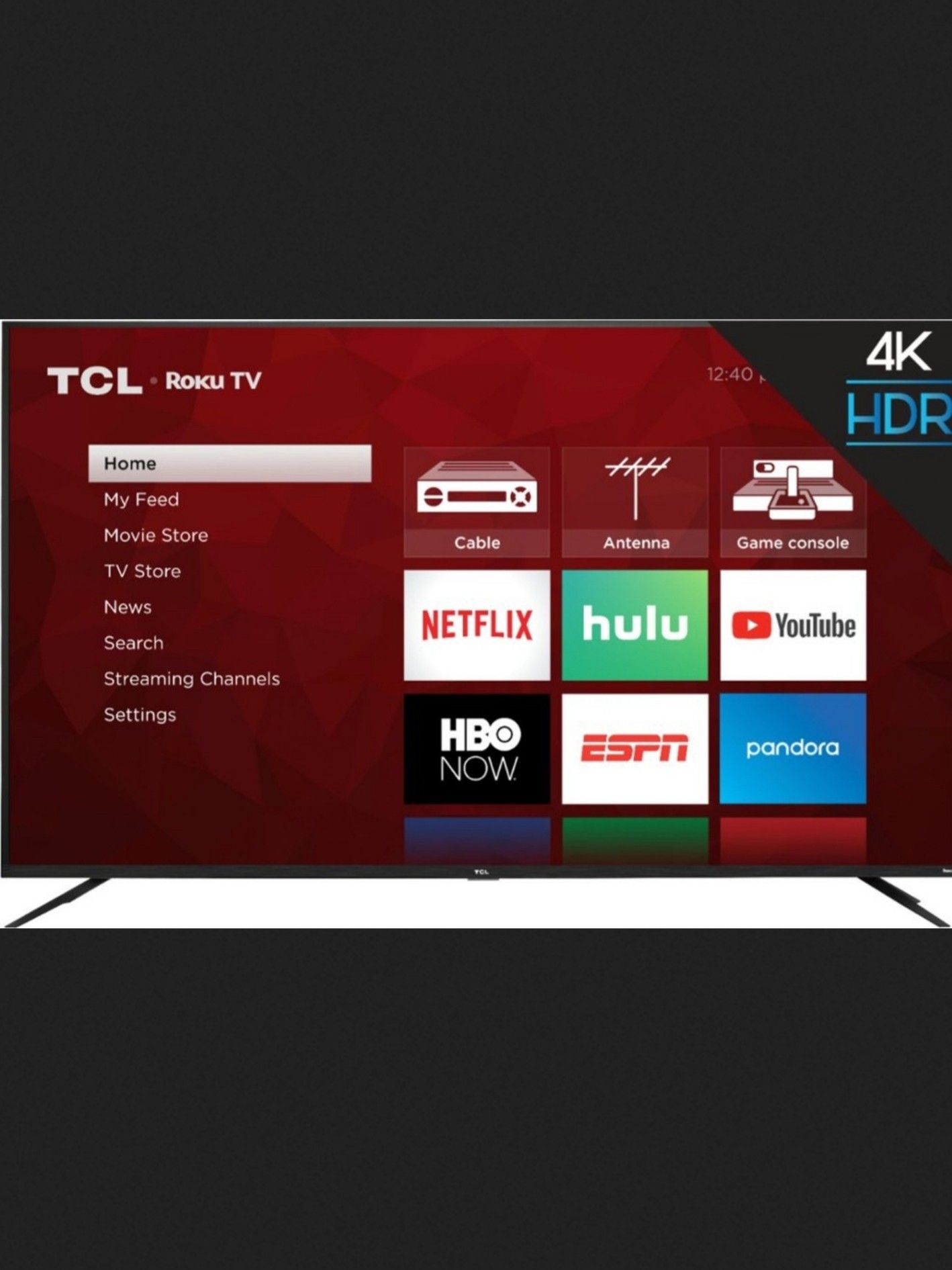 TCL 75" 4K UHD TV LED Roku TV with HDR Brand New in Box