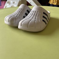 Adidas Addilette White Clog Size 8