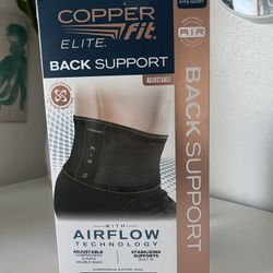 Elite Copper Fit Air Back Support Brace with Adjustable Airflow Technology