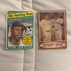 Mickey Mantle, Willie Mays, Willie McCovey