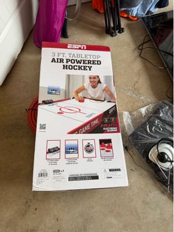 New 3ft tabletop Air powered Hockey