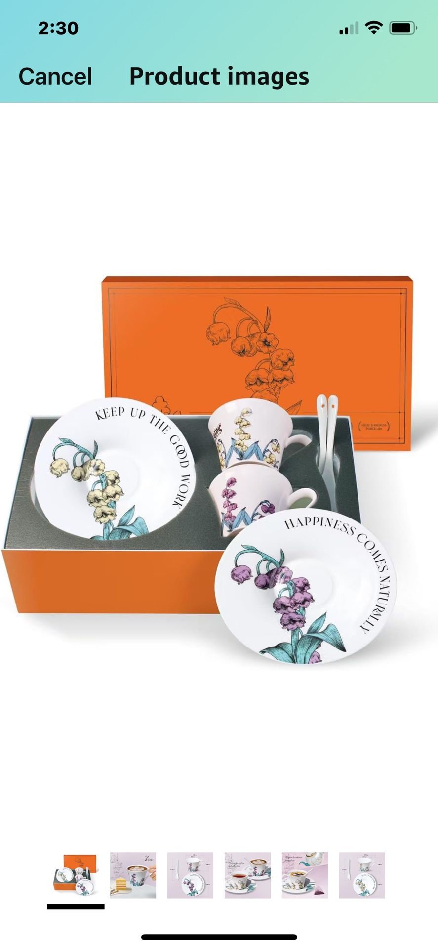 Tea Cup Set With 2 Tea Cups 2 Saucers And 2 Spoon 7 OZ Espresso Coffee Mug Vintage Creativetea Teacup And Saucer Set For Coffee,Tea,Latte, Cappuccino
