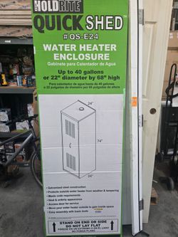 24 in. Galvanized Steel Water Heater Enclosure