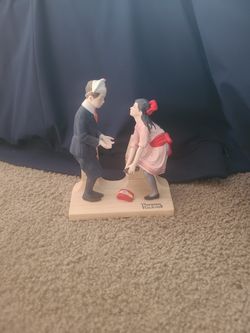 "First Dance" The 12 Norman Rockwell Porcelain Figurines, The Danbury Mint