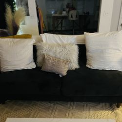 Deep Seated Dark Gray Sofa 