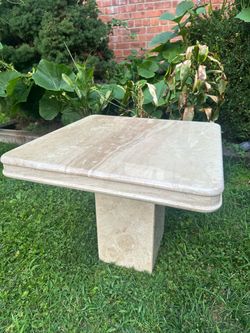Tavertine coffee table
