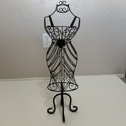 knee length dresses for ladies DE-LIANG Steel Wire Frame Hollow Metal Mannequin Head & Torso Display