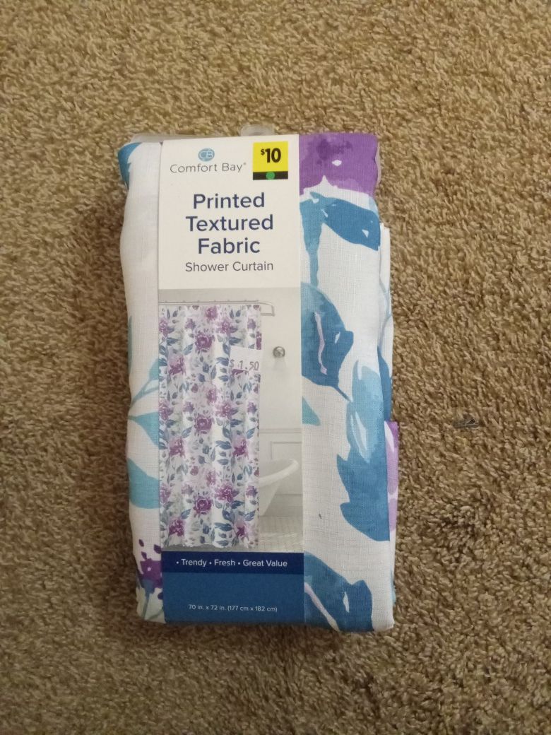 New fabric shower curtain $5.00
