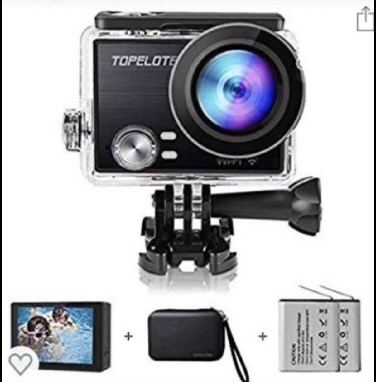 NEW! Action Camera 4K 30fps WiFi Waterproof Sports Camcorder 16MP Panasonic Sensor HiSilicon 170°Wid