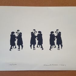 Signed  Handelman Silk Screen From Israel 
