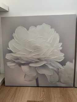 Set of 3 Neutral Textured Floral Canvas Wall Art – $50