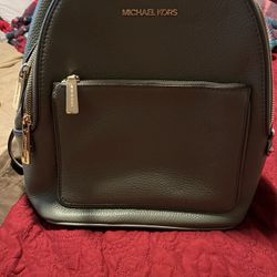 Olive green, Michael Kors, purse, and gray condition