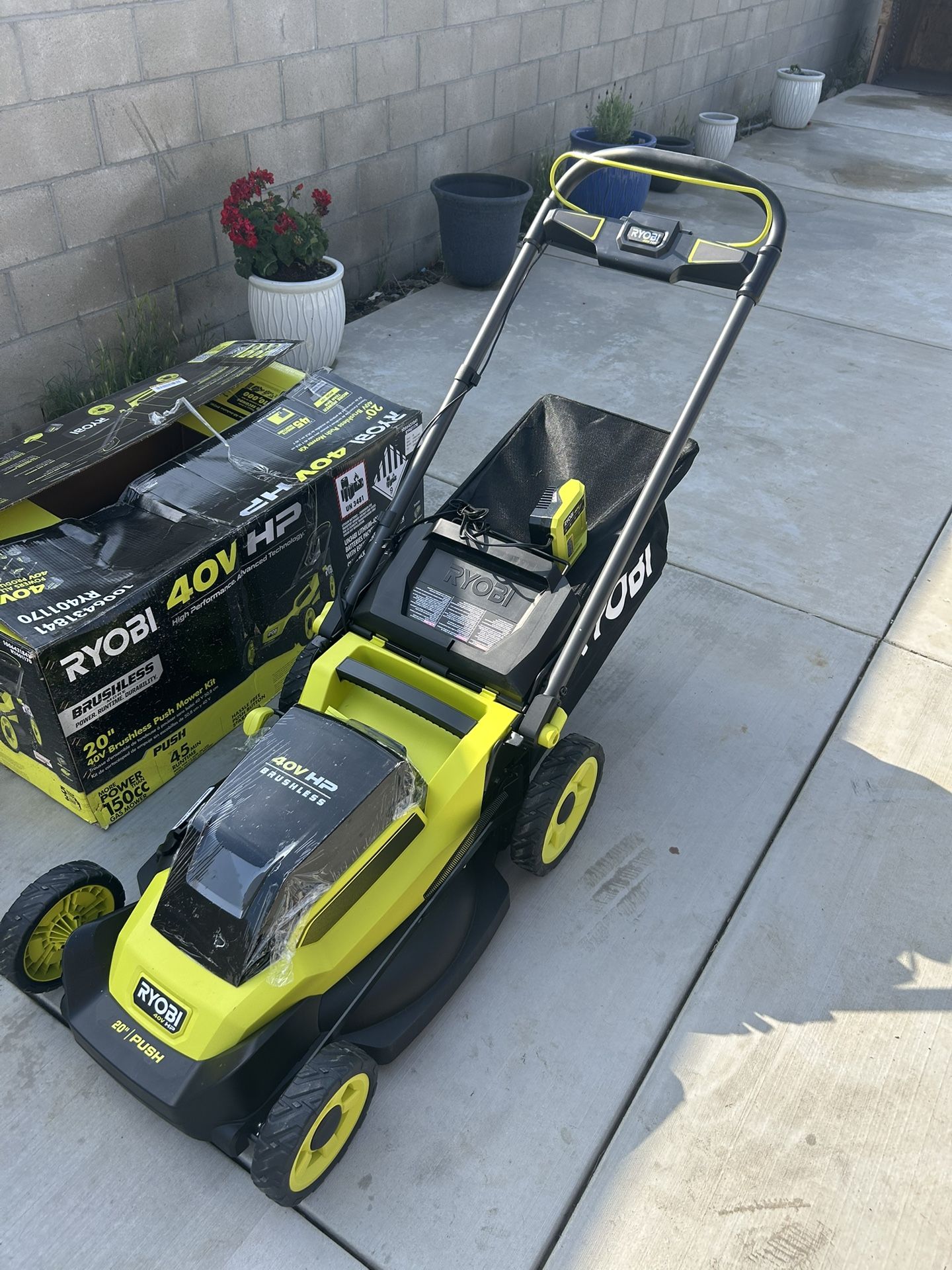 RYOBI 40V HP Brushless 20 Cordless Electric Battery Walk