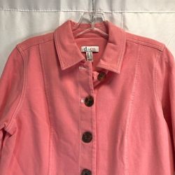 Denim & Co. Comfy Knit Button Jacket with Contrast Stitching