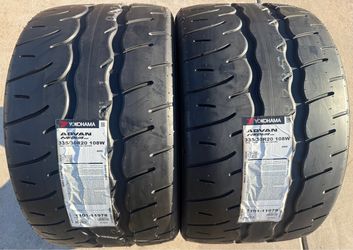 TWO NEW 335/30ZR20 Yokohama Advan Neova AD09 Tires Like Michelin Pilot Sport Cup 2 335-30-20 335 30 20