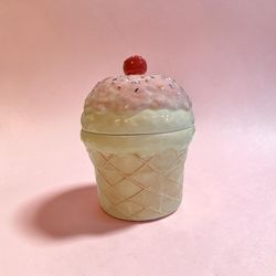 Ice Cream Cone Cookie Jar EUC