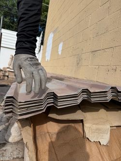 Corrugated Metal Roofing Panels – Stack of sheets 18’x38”each $80