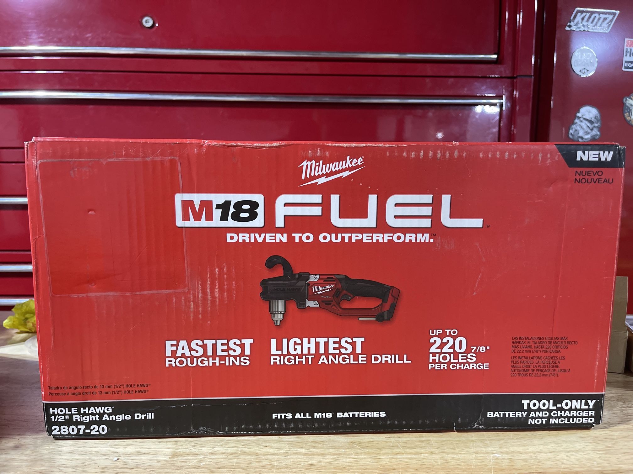 Milwaukee M18 FUEL GEN II 18-Volt Li Ion Brushless Cordless 1/2 in. Hole Hawg Right Angle Drill (Tool-Only)
