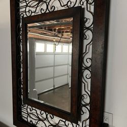 Mirror W/ Metal Frame
