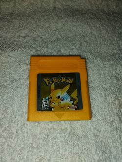 Pokemon Yellow Pikachu Nintendo Game Boy Video Game