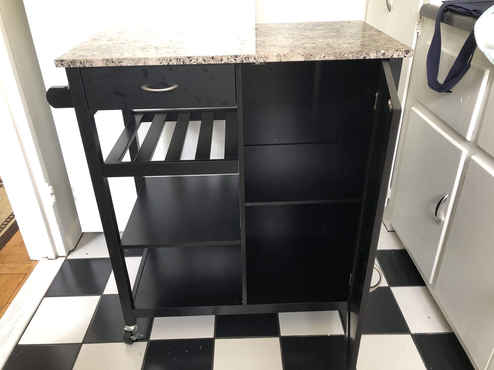 Kitchen Storage Cabinet Cart
