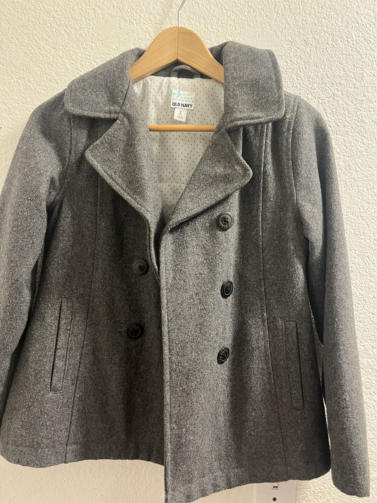 Gray Coat- Girl 10-12