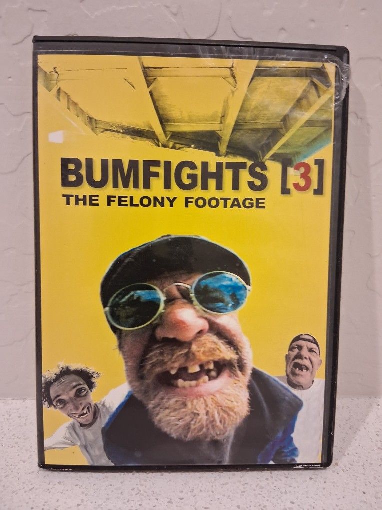 Bumfights 3 The Felony Footage DVD RARE! Out of Print