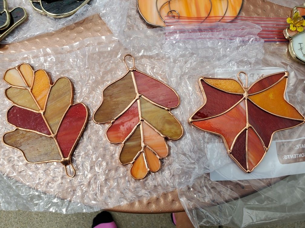 Fall Stainglass Suncatchers, Each