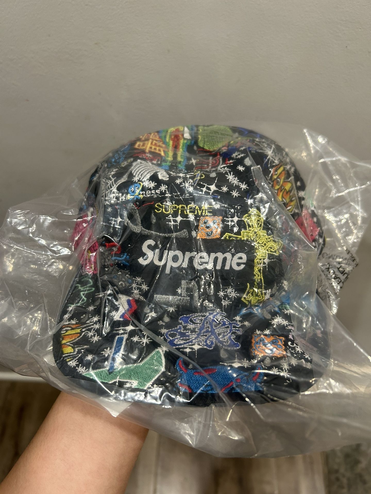 Supreme AOI Embroidered Camp Cap