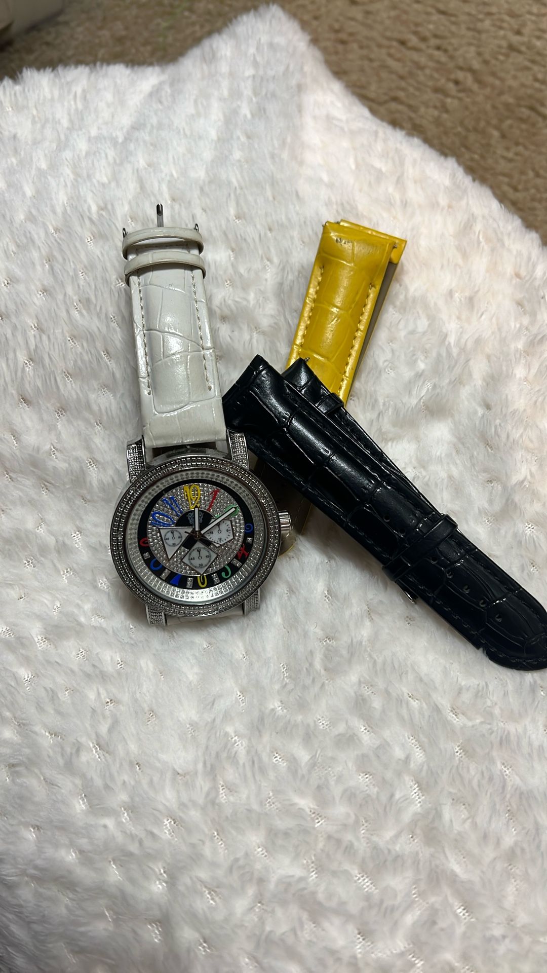 Techno Link Genuine Diamond Watch 
