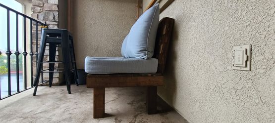 Wood Bench- Outdoor- (Cushions Not Inc.)