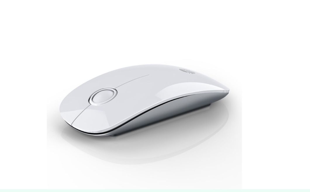 RAPIQUE Bluetooth Wireless Mouse - (BT5.1+USB) Slim Dual Mode Mouse White