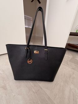 Michael Kors Black Saffiano Leather Tote Bag