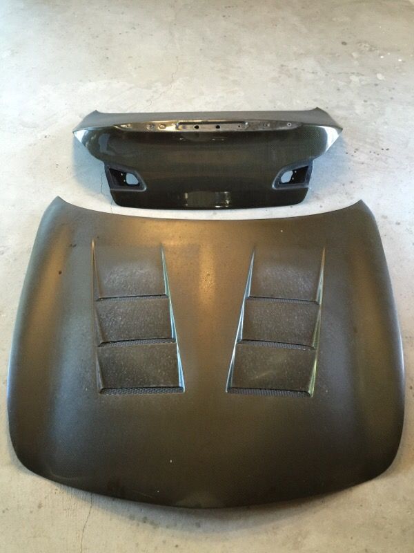 Used Carbon fiber Hood & Trunk for Infiniti G37 Sedan