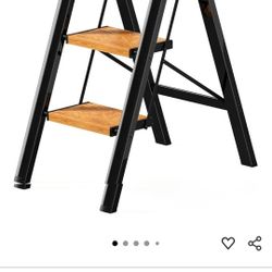 3 Step Ladder,Step Stool Folding Step Ladders for Adults Foldable Step Stools W/Wide Pedal,330 lbs Capacity Sturdy Aluminum Portable Kitchen Step Stoo