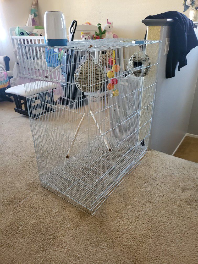 Bird Cage with Accessories