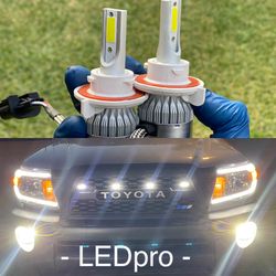LED Bulbs Kit 6000K White Headlight / Foglight Replacement Bulbs Conversion Kit 2 Year Warranty/ Luces Led Faro / Interior Exterior Led 