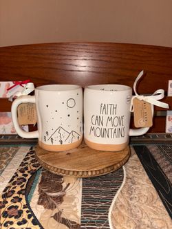 Rae Dunn Faith Can Move Mountains Mug