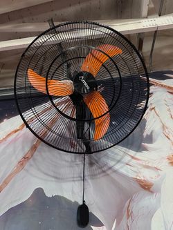 NEW Amico 24 Inch Wall Mount Fan with Remote, 8-Speed DC Motor, Oscillating Fan 9000 CFM