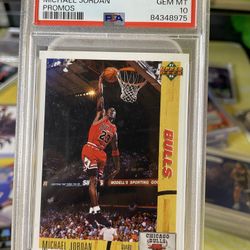 Michael Jordan 1991 Promo Very Rare Psa 10 $200