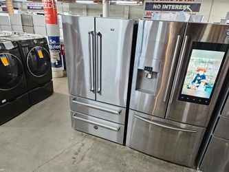 Huge appliances sale going on today  store full of like Brand new refurbish Certified Washer Dryer Fridge Stove Oven Stackable Free financing availabl