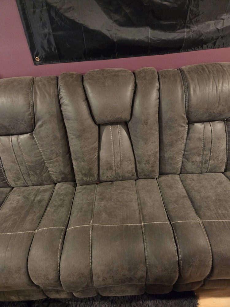 Three Seat Reclining Sofa