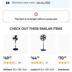 Brand New In Box Comfort Zone 18 Inch Oscillating Fan